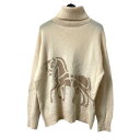 【中古】COACH Horse And Carriage Sweater タートルネックニット 6927 アイボリー サイズ:S 【100525】(コーチ)