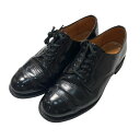【中古】SANDERSMILITARY DERBY SHOE プレーントゥシューズ 1463B ブラック サイズ:6【価格見直し】