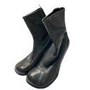 【中古】BOTTEGA VENETAスクエアトゥ ブロック アンクル ブーツ ブラック サイズ:38【価格見直し】