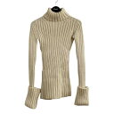 【中古】YOHJI YAMAMOTO ハイネックニット FY-K09-958 アイボリー サイズ:M 【100525】(ヨウジヤマモト)