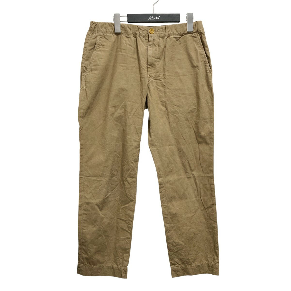 【中古】45Rリップストップのイージースラックス スラックスパンツ 60760012 ブラウン サイズ:3【価格見直し】