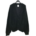 【中古】SUBLATION 「MOHAIR CARDIGAN」モヘア混カーディガン ブラック サイズ:1 【100525】(サブレーションズ)