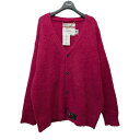 【中古】DAIRIKU Mohair Knit Cardigan モヘヤニットカーディガン 21AW K-4 ピンク サイズ:FREE 【100525】(ダイリ...