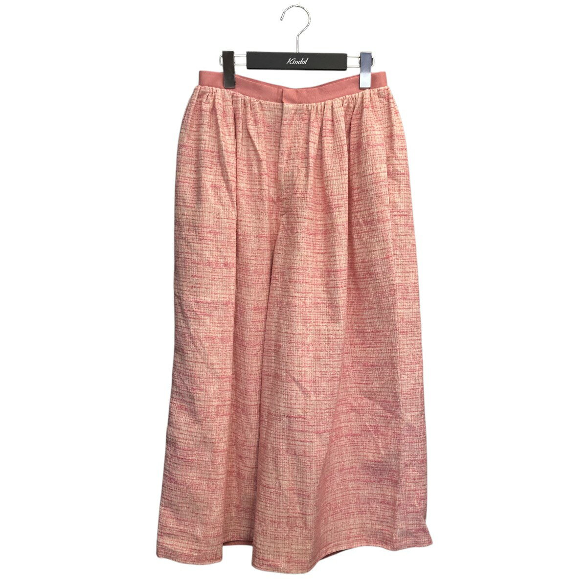 【中古】Drawerツイードギャザーワイドパンツ 6514-299-1058 ピンク サイズ:36【価格見直し】