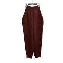 【中古】pelleq カシミヤニットパンツ P0803-AW22 レッド サイズ:36 【100525】(ペレック)