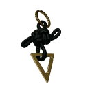 【中古】BOTTEGA VENETA トライアングルキーリング ブラック 【110525】(ボッテガヴェネタ)