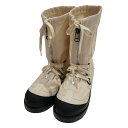【中古】FUMIKA UCHIDACANVAS OVER BOOTS ハイカットブーツ FU-P-GD001 ホワイト サイズ:37【価格見直し】