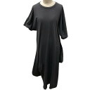 【中古】ENFOLD 24SS SOLID-WAVE DRESS ワンピース 300HS283-2370 グレー サイズ:36 【110525】(エンフォルド)