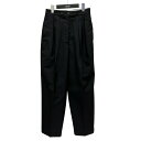 【中古】LOHEN ウール2タックパンツ スラックス LH0701-PT02 ブラック サイズ:38 【110525】(ローヘン)