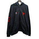 【中古】BALENCIAGA Polo Zip-up Hoodie ジップパーカー ネイビー サイズ:3 【110525】(バレンシアガ)