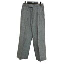 【中古】MY24SS LINEN CHECKED TROUSERS スラックス 241 61503 ブラック×ホワイト サイズ:1【価格見直し】