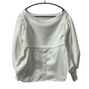 【中古】ADEAMドッキングスウェットブラウス 43995 ホワイト サイズ:XS【価格見直し】