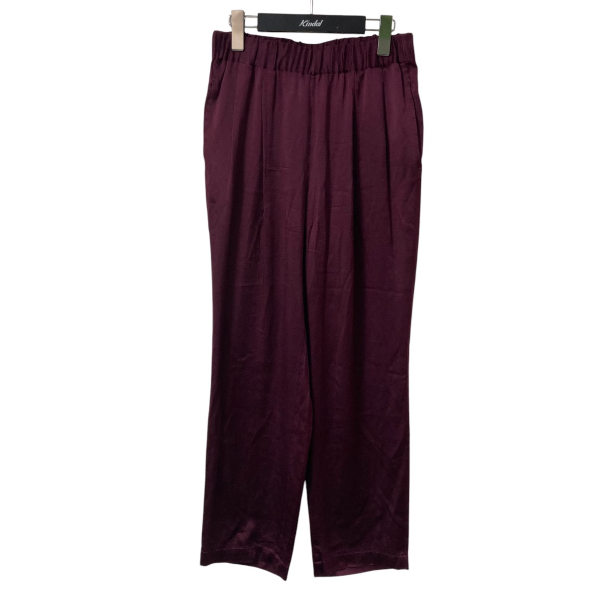 【中古】Deuxieme Classe21SS silk パンツ 21030500713010 エンジ サイズ:36【価格見直し】