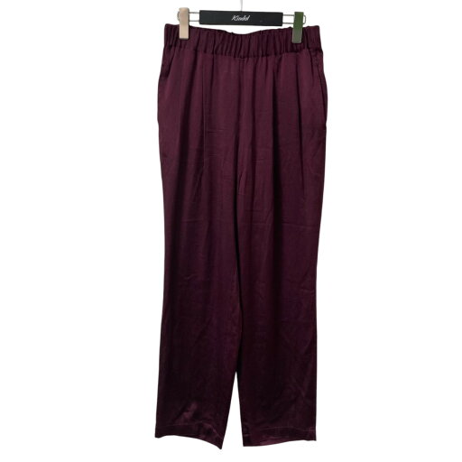 【中古】Deuxieme Classe 21SS silk パンツ 21030500713010 エンジ サイズ:36 【110525】(ドゥーズィエムクラス) 【中古】Deuxieme Classe 21SS silk パンツ 21030500713010 エンジ サイズ:36 【110525】(ドゥーズィエムクラス)