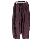 【中古】6(ROKU) BEAUTY&YOUTHQUILTED JACQUARD PANTS キルティングパンツ 8614 202 0379 ボルドー サイズ:3【価格見直し】