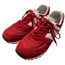 【中古】NEW BALANCE「M576RR MADE IN UK」 スニーカー レッド サイズ:7 1/2【価格見直し】