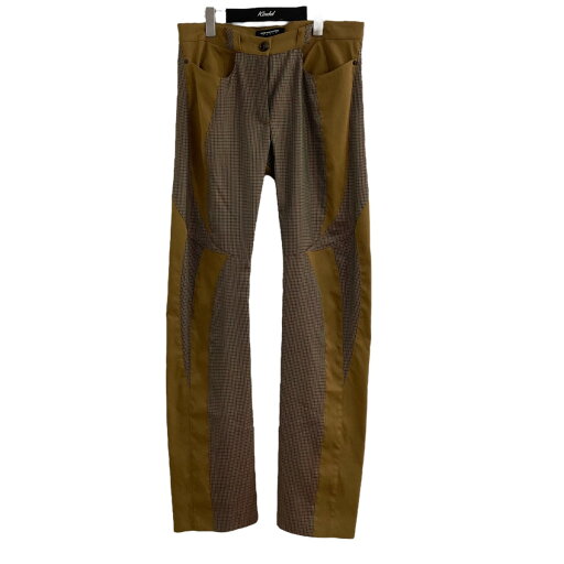 【中古】Kiko Kostadinov STRIDE TROUSER ハウンドトゥース切替パンツ キャメル サイズ:40 【110525】(キココスタディノフ) 【中古】Kiko Kostadinov STRIDE TROUSER ハウンドトゥース切替パンツ キャメル サイズ:40 【110525】(キココスタディノフ)