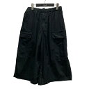 【中古】LAD MUSICIAN Cropped Cargo Pants ハーフカーゴパンツ 2324-504 ブラック サイズ:42 【110525】(ラッド...