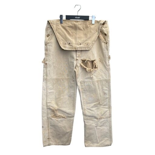 【中古】CarHartt オーバーオール ベージュ 【110525】(カーハート) 【中古】CarHartt オーバーオール ベージュ 【110525】(カーハート)