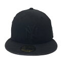 【中古】NEW ERA 「Fitted Cap MLB New York Yankees」 キャップ ブラック サイズ:7 3/8 【120525】(ニューエラ...