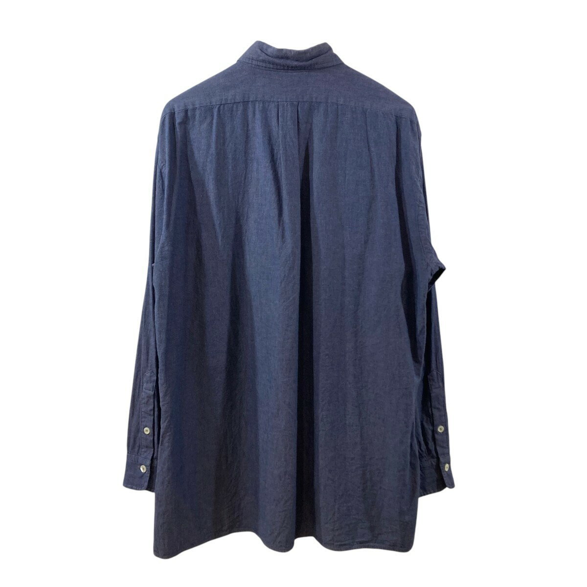 【中古】MAATEE＆SONS　23SS SHAMBRAY WORK SHIRTS 長袖シャツ MT3103-0604A ネイビー サイズ：3 【130525】（マーティーアンドサンズ）