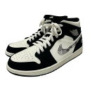 【中古】NIKE AIR JORDAN 1 MID EQUALITY ハイカットスニーカー 852542-010 ブラック×ホワイト サイズ:28.5cm 【1...