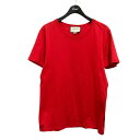 【中古】GUCCI ヴィンテージ加工半袖Tシャツ 493117 X3185 レッド サイズ:S 【140525】(グッチ)(4)