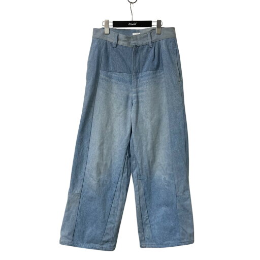 【中古】SEEALL23SS reconstructed large pants デニムパンツ SAU33 PT601 スカイブルー サイズ:2【価格見直し】 【中古】SEEALL23SS reconstructed large pants デニムパンツ SAU33 PT601 スカイブルー サイズ:2【価格見直し】