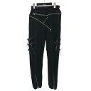 【中古】TAKAHIROMIYASHITA TheSoloIst.21AW 「SPACE JOGGER PANTS」 ボンテージスペースジョガーパンツ sc.0009AW21 ブラック サイズ:44【価格見直し】