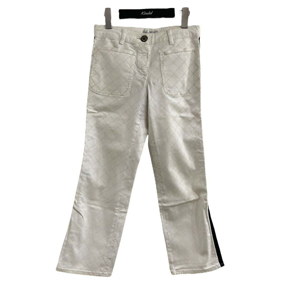 【中古】CHANEL パンツ ホワイト サイズ:34 【140525】(シャネル)