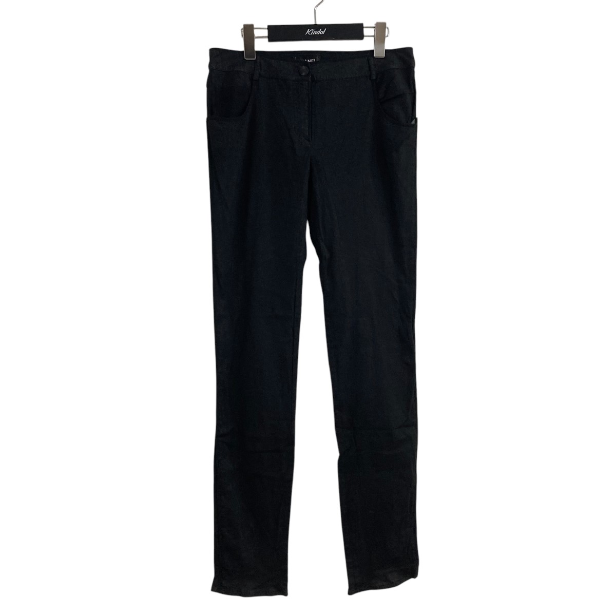 【中古】CHANEL コットンパンツ ブラック サイズ:38 【140525】(シャネル)