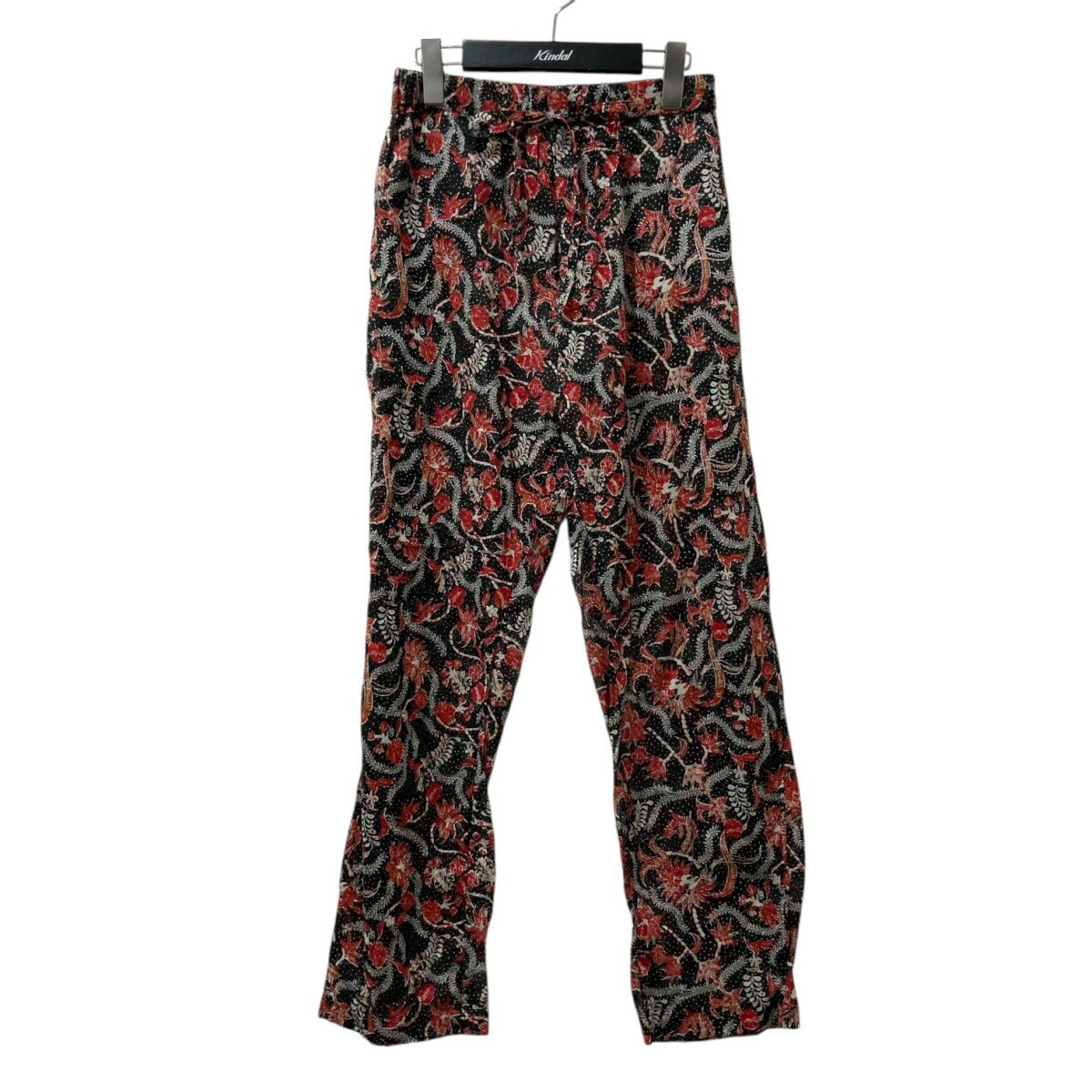 【中古】ISABEL MARANT ETOILE シアーイージーパンツ 78-04-93-04012 ブラック×レッド サイズ:34 【140525】(イザベルマランエトワール)