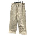 【中古】COMOLI 24SS コットンダック ペインターパンツ ペインターパンツ Z01-03027 アイボリー サイズ:1 【140525】(コモリ)(4)