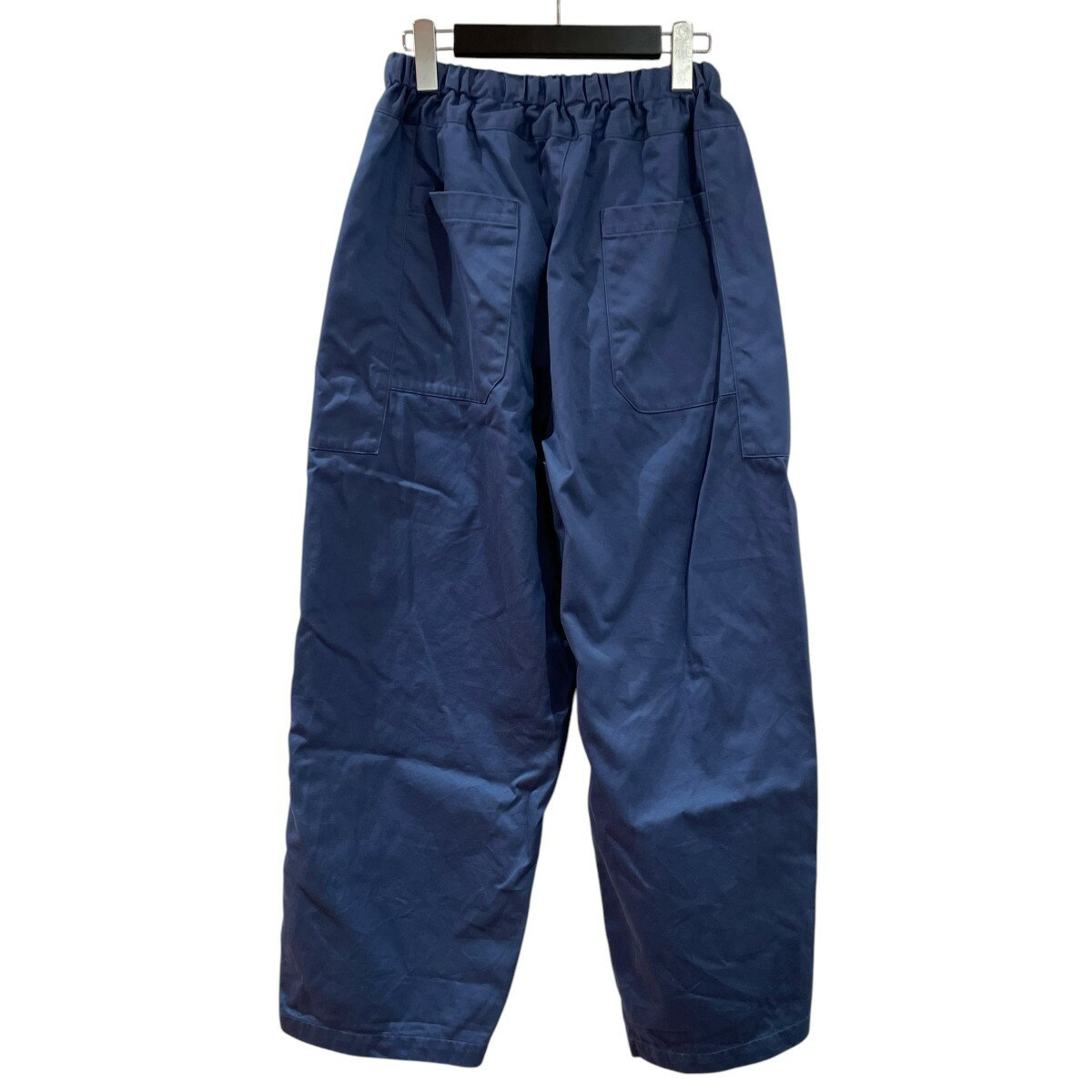 【中古】homspun　コットンパンツ 242-3357 ブルー サイズ：F 【140525】（ホームスパン）