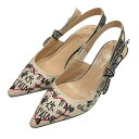 【中古】Christian Dior LOVE 刺繍 ヒールパンプス MD0620 ベージュ サイズ:35 1/2 【140525】(クリスチャンディオール)(4)
