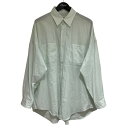 【中古】MARKAWARE24SS 「TENT LONG SHIRT」 シャツ A24A-18SH01C グリーン サイズ:2【価格見直し】