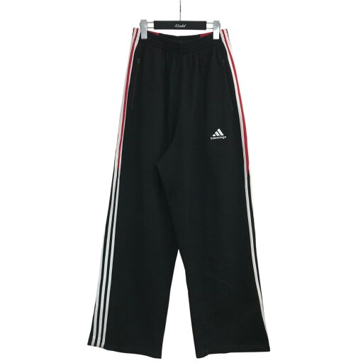 【中古】BALENCIAGA×adidas originals バギースウェットパンツ 723970 ブラック×レッド サイズ:XS 【150525】(バレンシアガ×アディダスオリジナルス) 【中古】BALENCIAGA×adidas originals バギースウェットパンツ 723970 ブラック×レッド サイズ:XS 【150525】(バレンシアガ×アディダスオリジナルス)