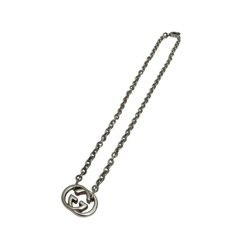 【中古】GUCCI インターロッキングG シルバーネックレス シルバー 【150525】(グッチ) 【中古】GUCCI インターロッキングG シルバーネックレス シルバー 【150525】(グッチ)