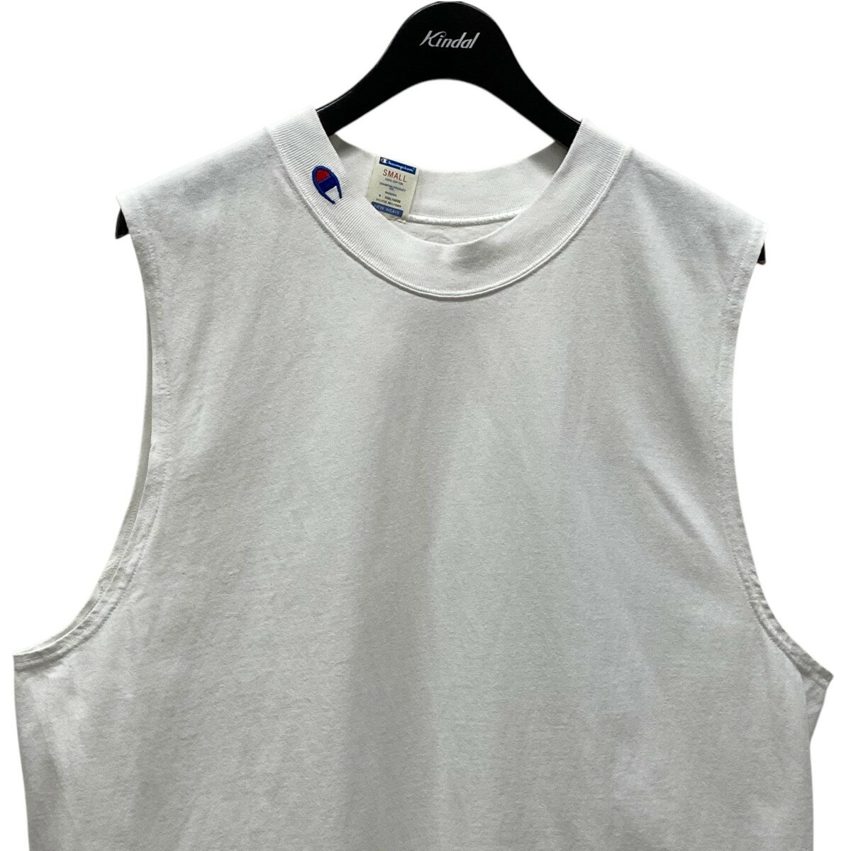 【中古】Champion　ノースリーブカットソー C8-X356 ホワイト サイズ：S 【160525】（チャンピオン）