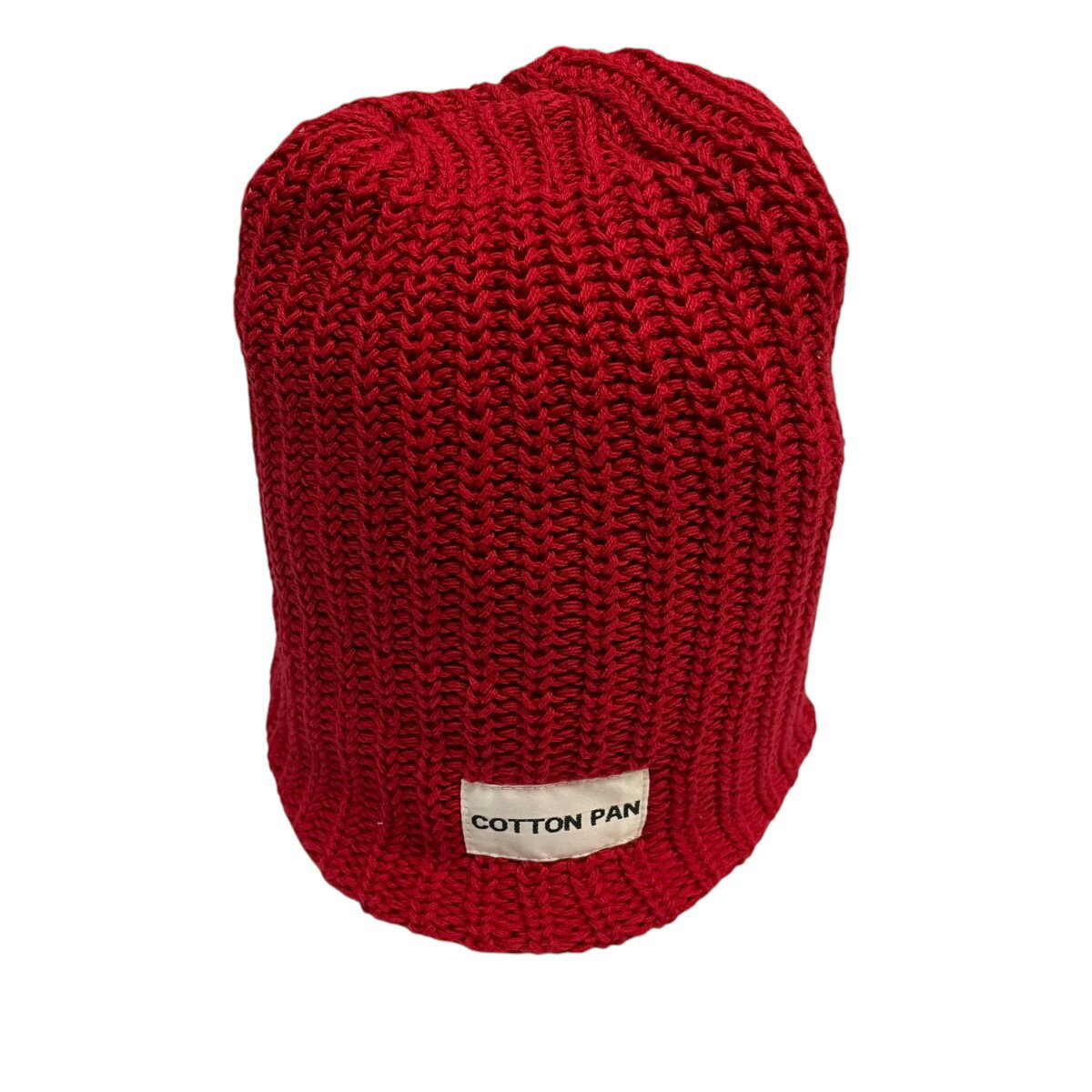 【中古】COTTON PANニット帽 レッド【価格見直し】