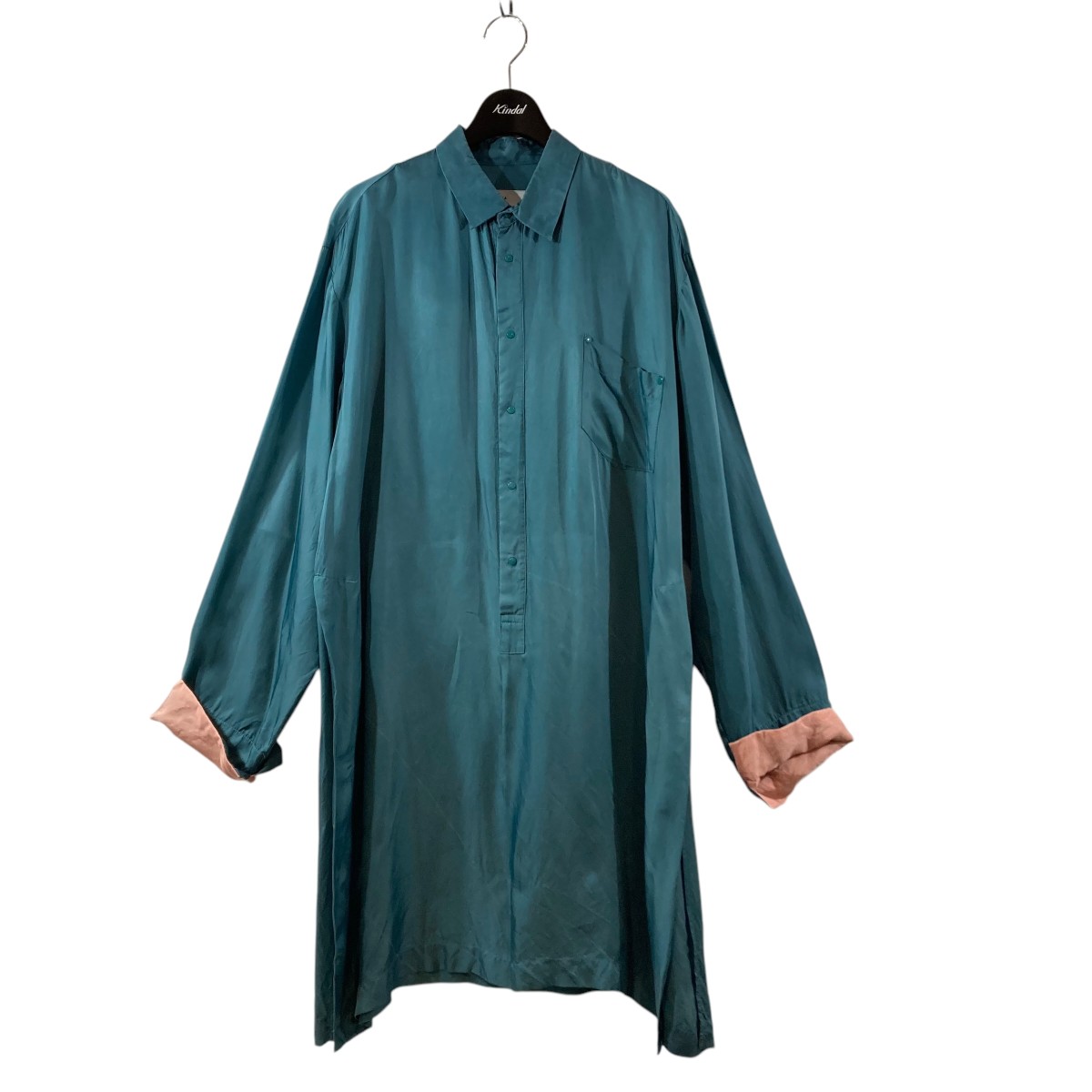【中古】TOGA PULLA Inner shirt dress 長袖シャツ TP82-FH287 ブルー サイズ:38 【150525】(トーガプルラ)