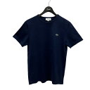 【中古】LACOSTE 半袖Tシャツ ネイビー サイズ:M 【160525】(ラコステ)(4)