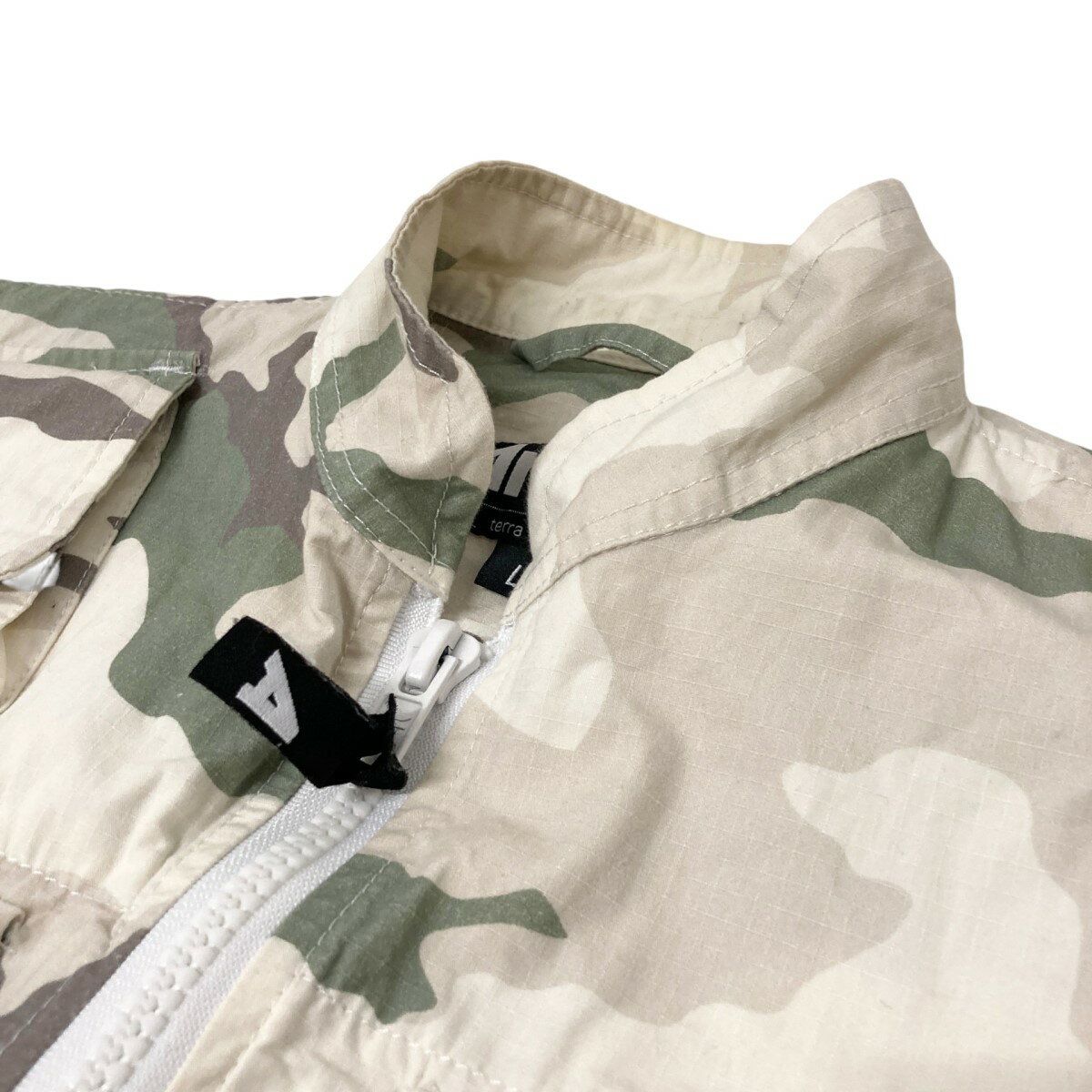 【中古】ArkAir　COMBAT BEST カモフラ柄 ワークベスト B112AA P ベージュ サイズ：L 【160525】（アークエアー）