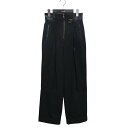 【中古】mame kurogouchi High Waisted Chino Wide Trousers パンツ MM21PF-PT705 ブラック サイズ:1...