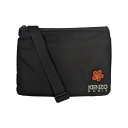 【中古】KENZOCLUTCH ON STRAP サコッシュ BL-0232-FD6 ブラック×レッド【価格見直し】