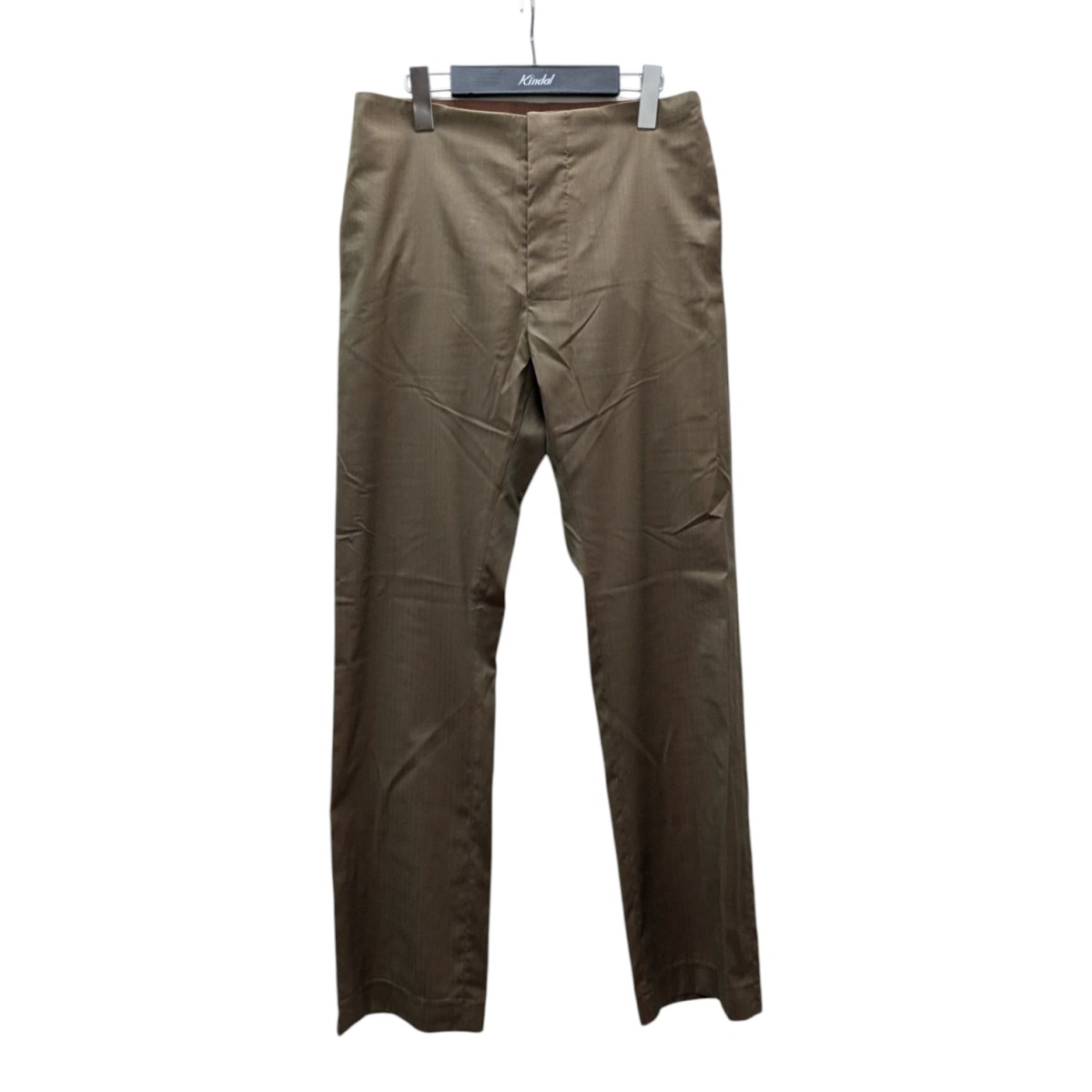 【中古】gabriela coll garments FINE WOOL TAILORED TROUSERS テイラードトラウザ- カーキ サイズ:1 【170525】(ガブリエラ コール ガーメンツ)