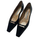 【中古】PELLICO ANELLI FLAT フラットパンプス ブラック サイズ:36 【170525】(ペリコ)(4)
