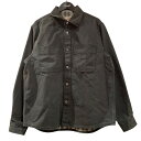 【中古】stussy HEAVY WASHED CANVAS SHIRT ワークジャケット 1110355 グレー サイズ:SIZE S 【170525】(ステ...