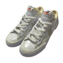 【中古】NIKE×sacaiBLAZER LOW SACAI ローカットスニーカー DM6443 100 ホワイト サイズ:25.5cm【価格見直し】(4)