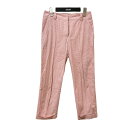 【中古】JIL SANDER ストライプ パンツ 309501 WF246301 11 ピンク サイズ:32 【200525】(ジルサンダー)